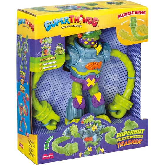 Superthings Μικροπλάσματα Superbot Power Arms με Φιγούρες Trasher image 7