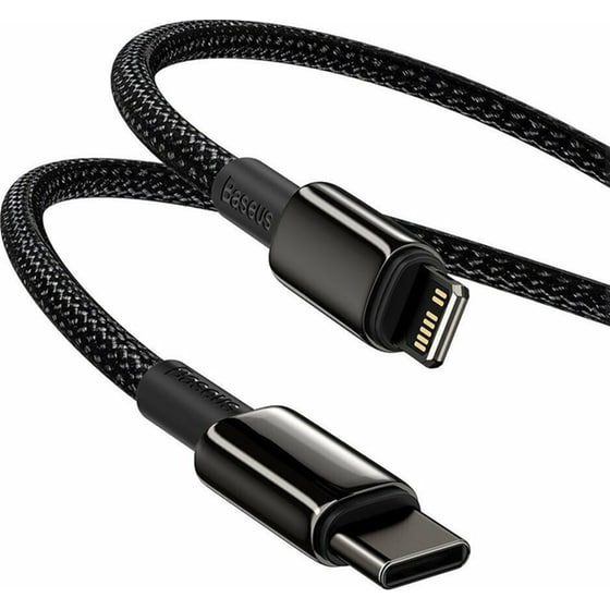 Καλώδιο δεδομένων Baseus Usb-C to Lightning Tungsten Gold 20w 1m - Black image 2