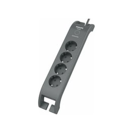 Πολύπριζο Ασφαλείας Philips SPN3140A/10 4 Θέσεων 2m - Γκρι