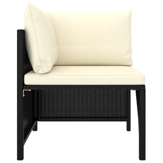 Vidaxl Σαλόνι Κήπου 11 Τεμαχίων Μαύρο Από Συνθετικό Ρατάν Με Μαξιλάρια image 4