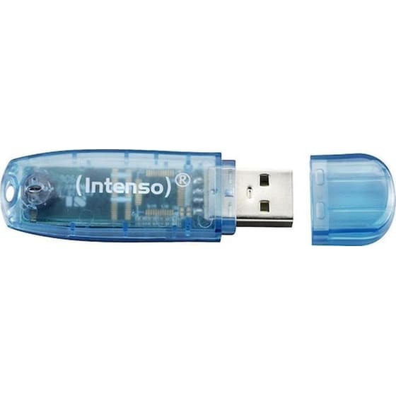 Intenso 4GB Rainbow Line USB 2.0 Stick - Μπλε image 2