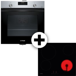 PITSOS PH21M40X3 & CRE611S06 71 Lt Inox  Εντοιχιζόμενος Σετ Φούρνος και Εστία