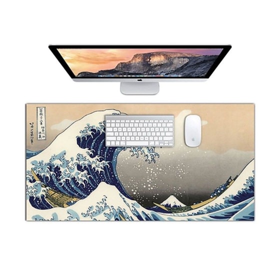 Ango Hokusai 84122 Mouse Pad XL 780mm Μπλε/Μπεζ image 1