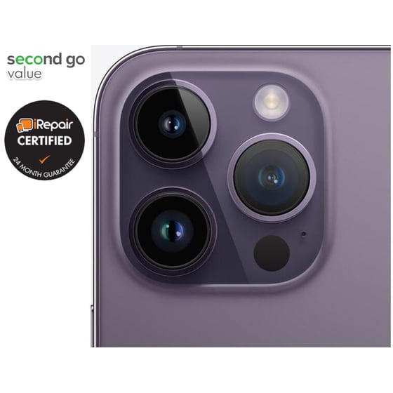 Μεταχειρισμένο Apple iPhone 14 Pro 128GB Deep Purple second go value Certified by iRepair image 5