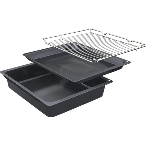 BOSCH HBA534ES4 & PKE645BA2E 71 Lt Inox Eντοιχιζόμενο Σετ Φούρνος και Εστία image 6