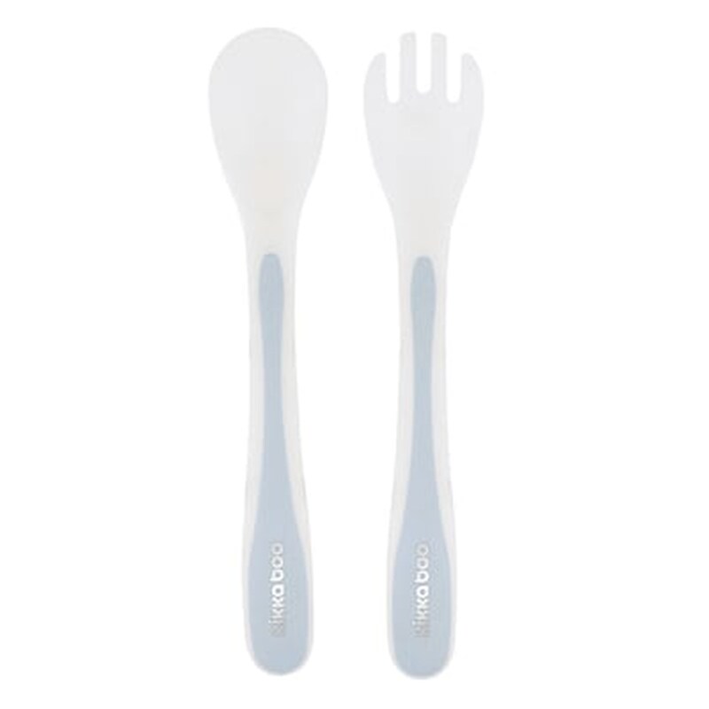 Σετ Κουτάλι Και Πιρούνι Spoon And Fork Set Pp Blue Kikkaboo 31302040101