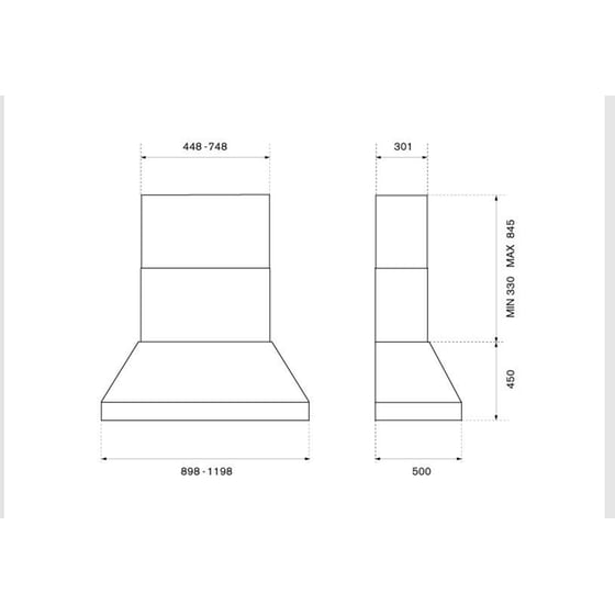 BERTAZZONI KPH120MASXT 120 cm Inox Απορροφητήρας Καμινάδα-Τζάκι image 3