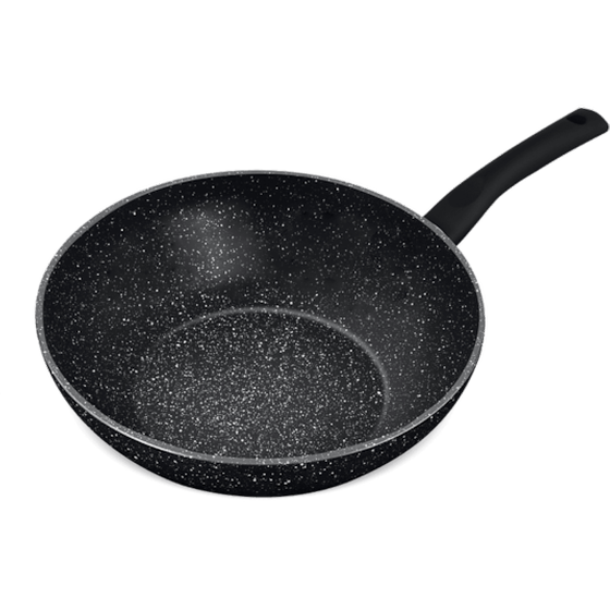Τηγάνι Wok LAMART ROCK LT1144 από Αλουμίνιο 28 cm image 0