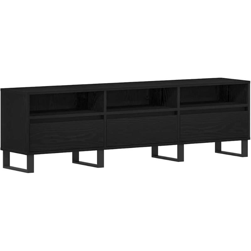 Έπιπλο Τηλεόρασης VidaXL 150 x 30 x 44,5 cm - Μαύρη Οξιά