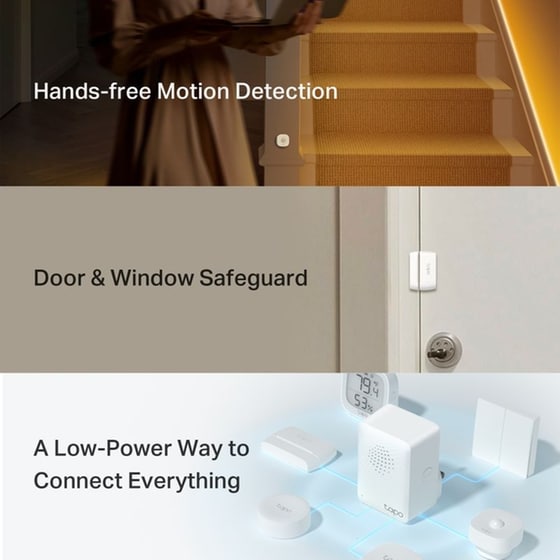 Έξυπνοι αισθητήρες  TP-Link Tapo T30 Kit με Αμφίδρομη Επικοινωνία Ήχου - Λευκό image 1