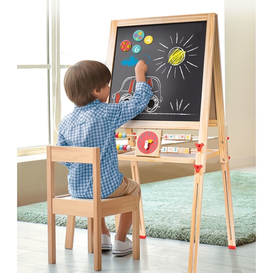 AS Magnet Box Ξύλινος Μαγνητικός Επιδαπέδιος Πίνακας 2 Όψεων Για 3+ Χρονών image 9