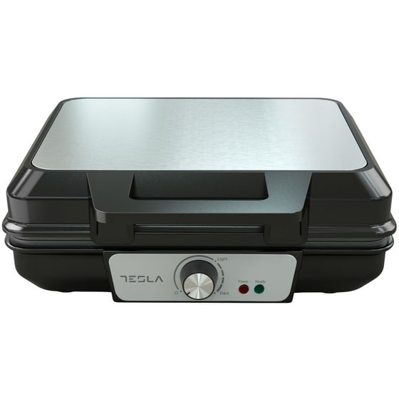 TESLA WM200BX 1000W Inox/Μαύρη Τοστιέρα - Βαφλιέρα image 1