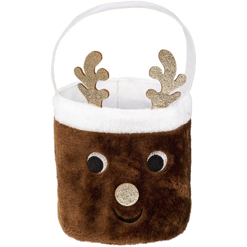 Χριστουγεννιάτικο Διακοσμητικό Καλάθι Αποθήκευσης SpitiShop Deer
