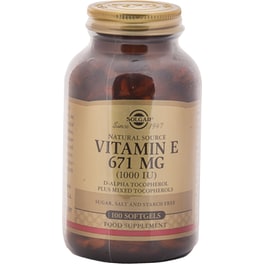Solgar Vitamin E 671mg 1000IU - 100 κάψουλες
