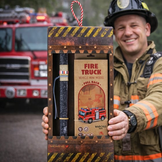 Λαμπάδα&nbsp;Synchronia&nbsp;Ξύλινο&nbsp;Pull&nbsp;Back&nbsp;Πυροσβεστική image 4