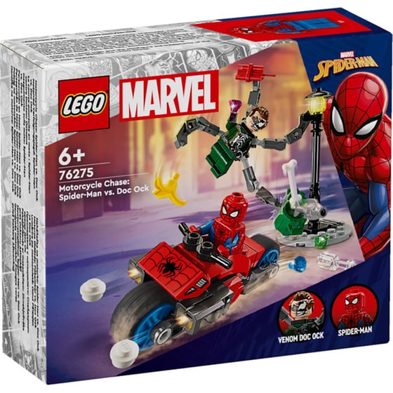 LEGO® Marvel Motorcycle Chase: Spider-Man vs. Doc Ock (76275) image 0