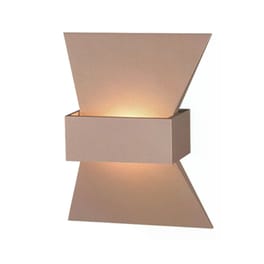 Απλίκα Τοίχου Led Aca από Αλουμίνιο 16x7x20 cm - Χρυσή