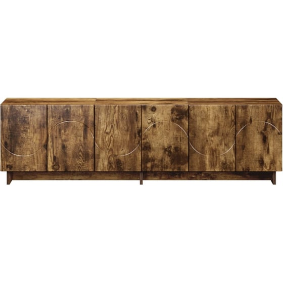 Βάση Τηλεόρασης VidaXL 140x34.5x40 cm - Καπνισμένο Ξύλο Δρυός image 3