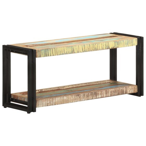 Έπιπλο Τηλεόρασης VidaXL Ξύλινο/Μεταλλικό 90x30x40cm - Kαφέ/Μαύρο image 6