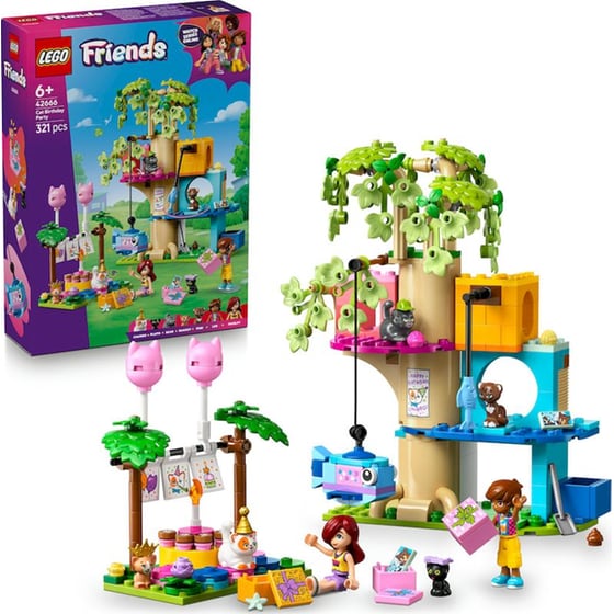 LEGO® Friends Πάρτι Γενεθλίων & Δεντρόσπιτο για Γάτες (42666) image 6