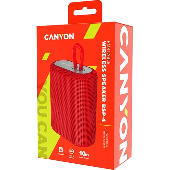 Canyon BSP-4 Φορητό Ηχείο 5W - Κόκκινο image 3