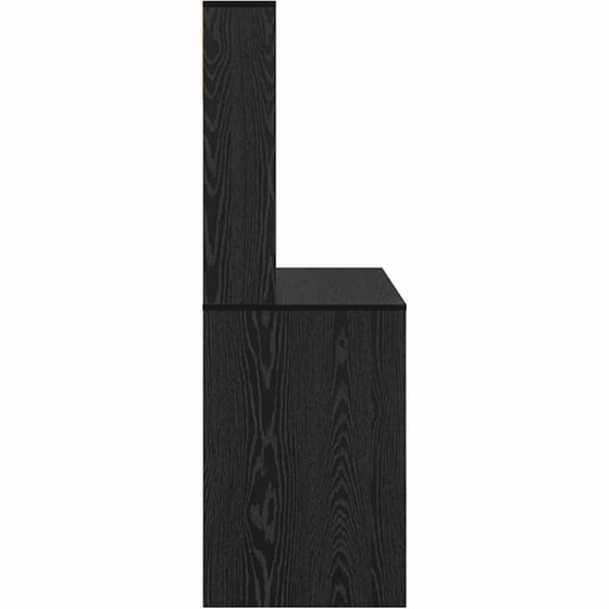 Γραφείο VidaXL από Επεξεργασμένο Ξύλο 91x50x149 cm - Μαύρη Οξιά image 4