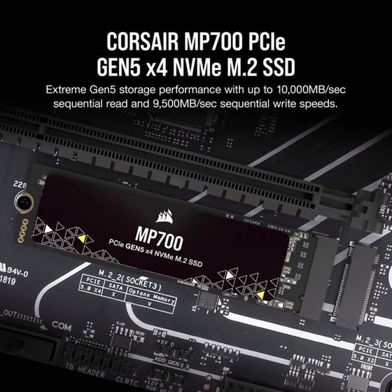 Εσωτερικός Σκληρός Δίσκος SSD Corsair MP700 1TB M.2 NVMe PCI Express 5.0 image 3