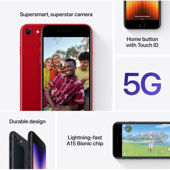 Apple iPhone SE 3RD Gen 5G 128GB - Starlight image 3