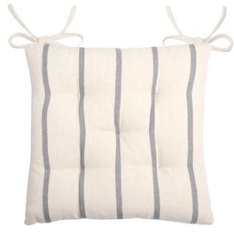 Μαξιλάρι Καρέκλας Spitishop Cu1811002gal 40x40cm - Εκρού/Γκρι