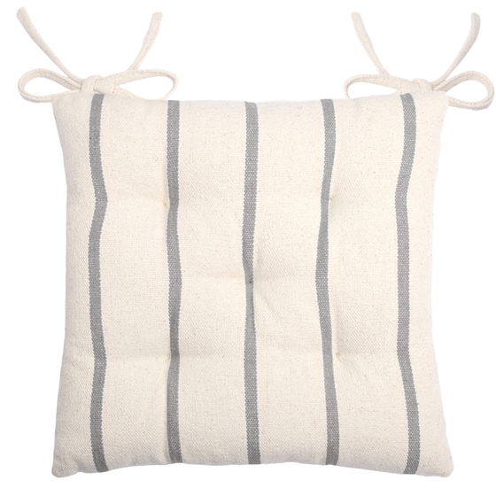 Μαξιλάρι Καρέκλας Spitishop Cu1811002gal 40x40cm - Εκρού/Γκρι image 0