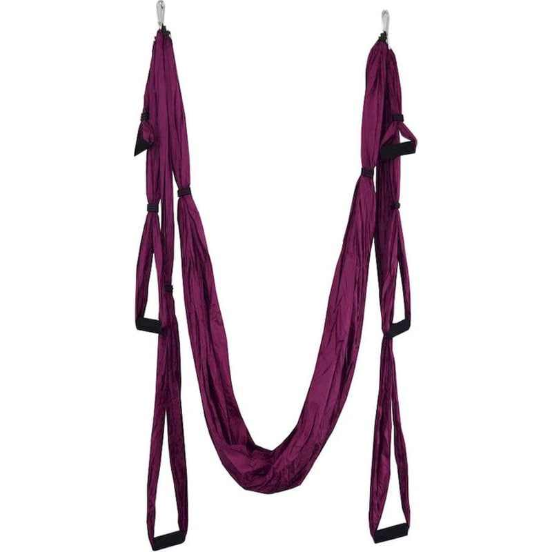 KEPEAK Πανί Aerial Yoga Anti-Gravity Kepeak με Λαβές από Μετάξι - Μωβ