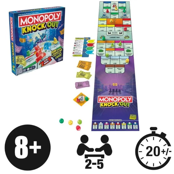 Monopoly Knockout Επιτραπέζιο (Hasbro) image 4