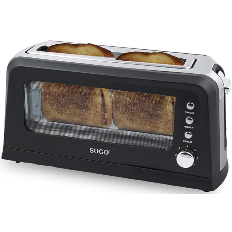 SOGO TOS-SS-5445 2 Θέσεων 900W Μαύρο Φρυγανιέρα SOGO