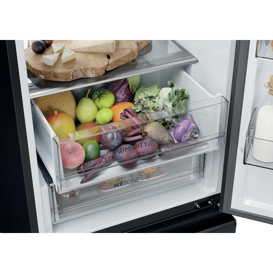 HAIER HTW7620DNGB Total No Frost 414 Lt Μαύρο Ψυγειοκαταψύκτης image 6