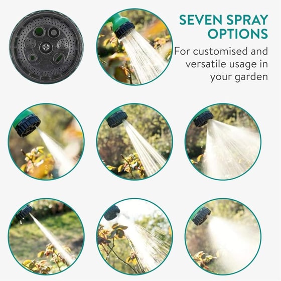 Λάστιχο Ποτίσματος Navaris Flexible Garden Hose Επεκτεινόμενο 7.5 έως 15m - Πράσινο image 6
