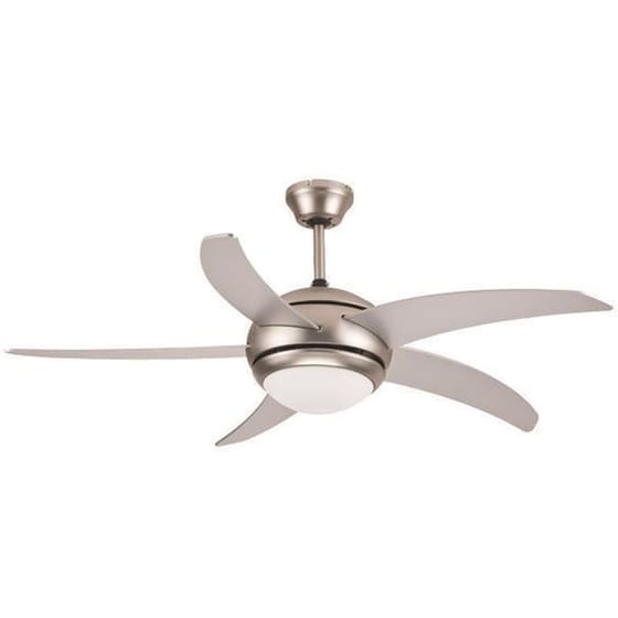 EUROLAMP 147-29009 Ανεμιστήρας Οροφής Με Φως  Τηλεχειριστήριο 122εκ. 70W Νίκελ image 0