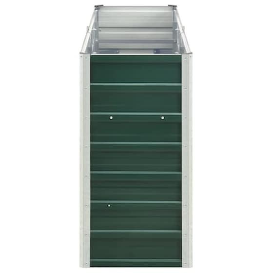 Vidaxl Ζαρντινιέρα Κήπου Πράσινη 240x40x77 Εκ. Γαλβανισμένος Χάλυβας image 4