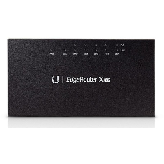 Ubiquiti EdgeRouter X SFP Ασύρματο Router Wi‑Fi με 5 Θύρες Gigabit PoE 1000 Mbps 50W image 0