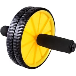 Ρόδα Κοιλιακών Power Force AΒ-3007 Διπλή 17cm - Κίτρινο/ Μαύρο