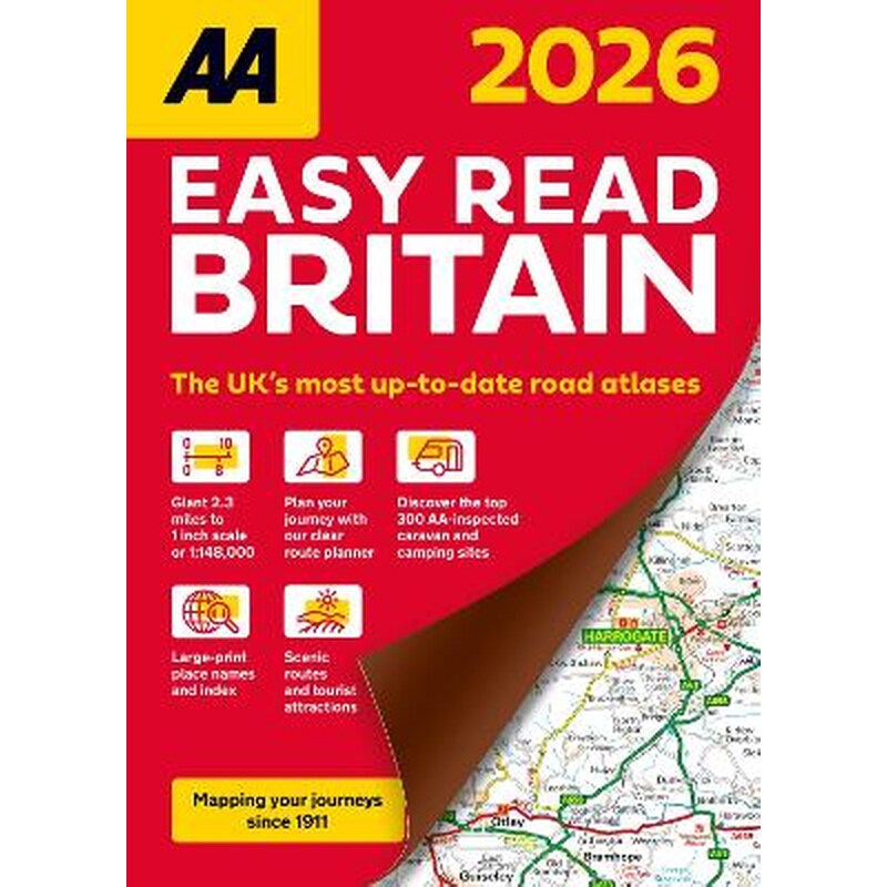 AA Easy Read Atlas Britain 2026