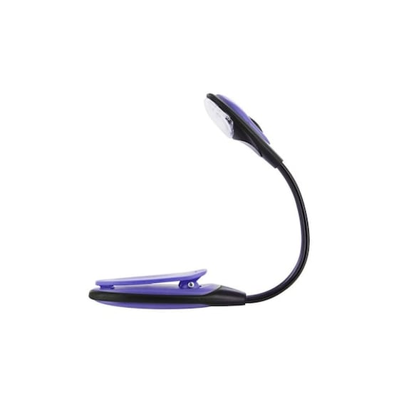 Led Φωτάκι Νυκτός Βιβλίου Με Κλιπ, Book Light Μωβ image 0