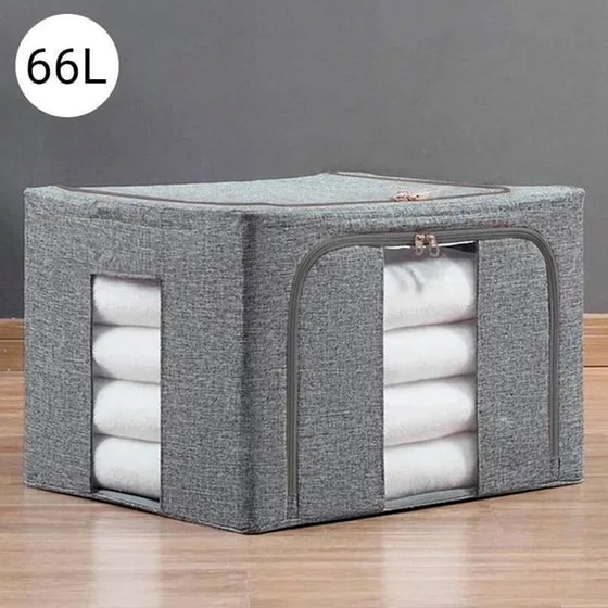 Casalux CL54474 Υφασμάτινη Θήκη Αποθήκευσης Ρούχων & Παπλωμάτων 66Lt image 1