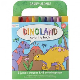 Κηρομπογιές Ooly Jumbo με Βιβλίο Ζωγραφικής Dinoland
