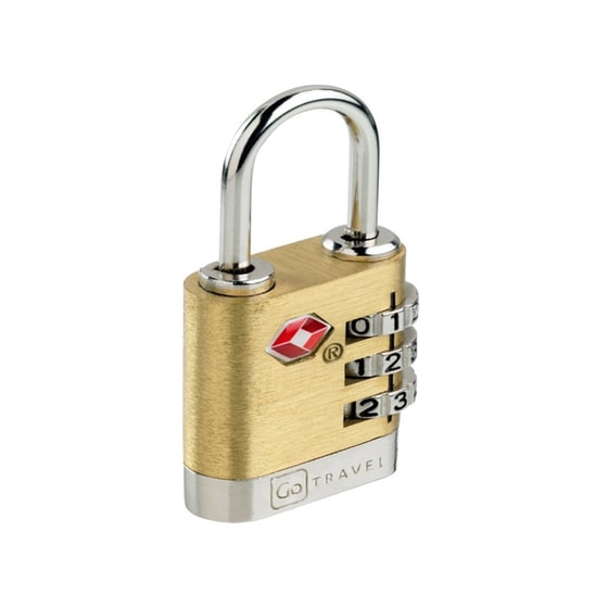 Κλειδαριά Ασφαλείας Συνδυασμού 3 επιλογών - Brass Travel Sentry Go Travel image 0