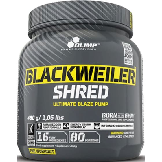 Ειδικό Συμπλήρωμα Διατροφής Olimp Blackweiler Shred Πορτοκάλι - 480gr image 0