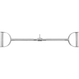 Ίσια Μπάρα Τροχαλίας Amila 44377 85 cm με Λαβές - Ασημί