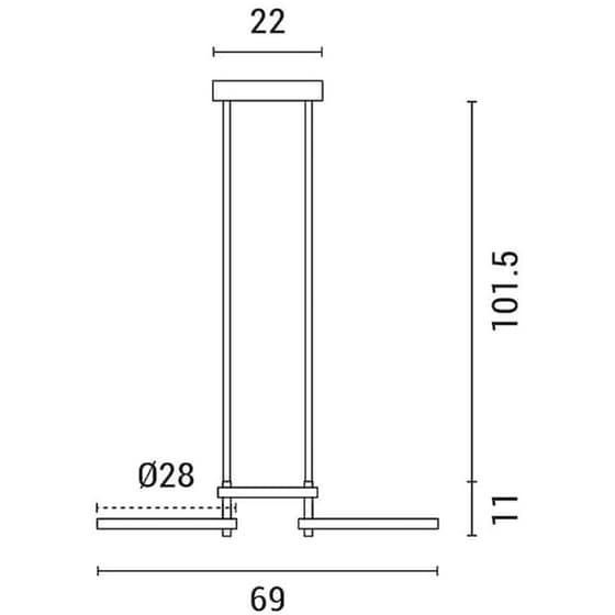 Φωτιστικό Οροφής Led Eurolamp 144-10030 από Αλουμίνιο - Μαύρο image 3