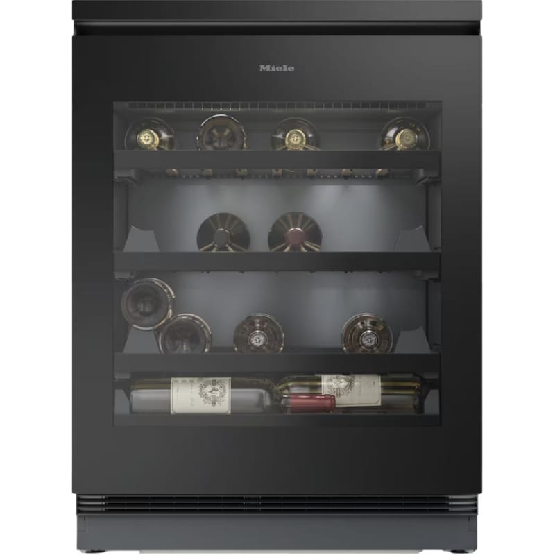 MIELE KWTUS 7054 F για 44 Μπουκάλια Μαύρο Εντοιχιζόμενος Συντηρητής Κρασιών