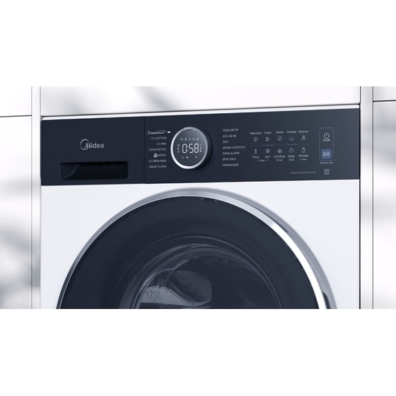 MIDEA MF205W90BA30/W-GR&nbsp;9 kg 1.400 Στροφές Λευκό Πλυντήριο Ρούχων image 5