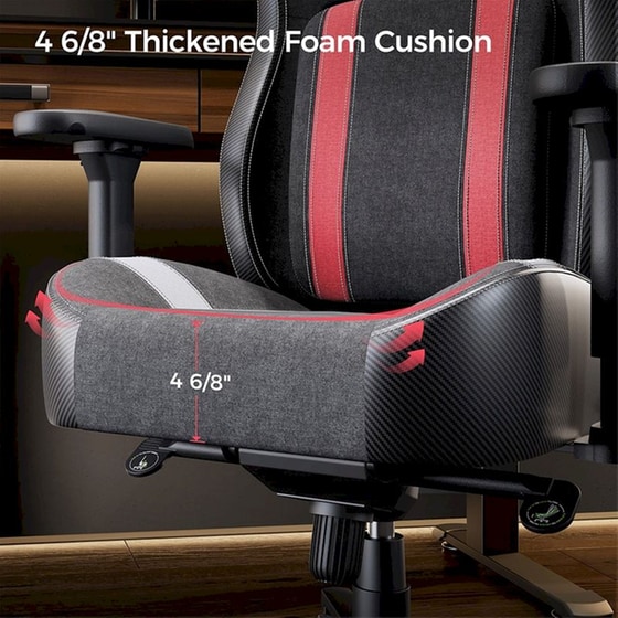 Σετ Eureka Ergonomic Γραφείο Gaming ERK-IOD-60B-V4 & Καρέκλα Python II ERK-GC08-R image 6